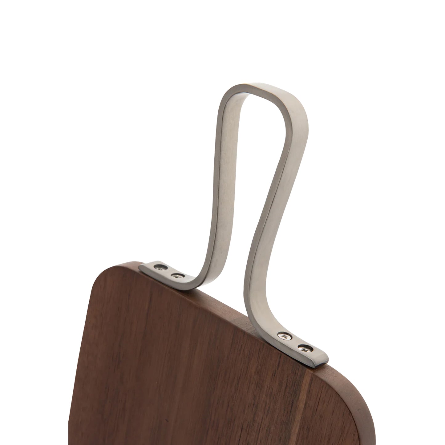Plateau en bois d'Acacia avec poignée en acier inox
